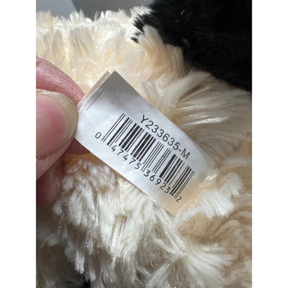 DanDee Dan Dee Soft & Cuddly Plush Dog Toy 12" Beige & Black Floppy Ears Stuffed - Picture 8 of 8